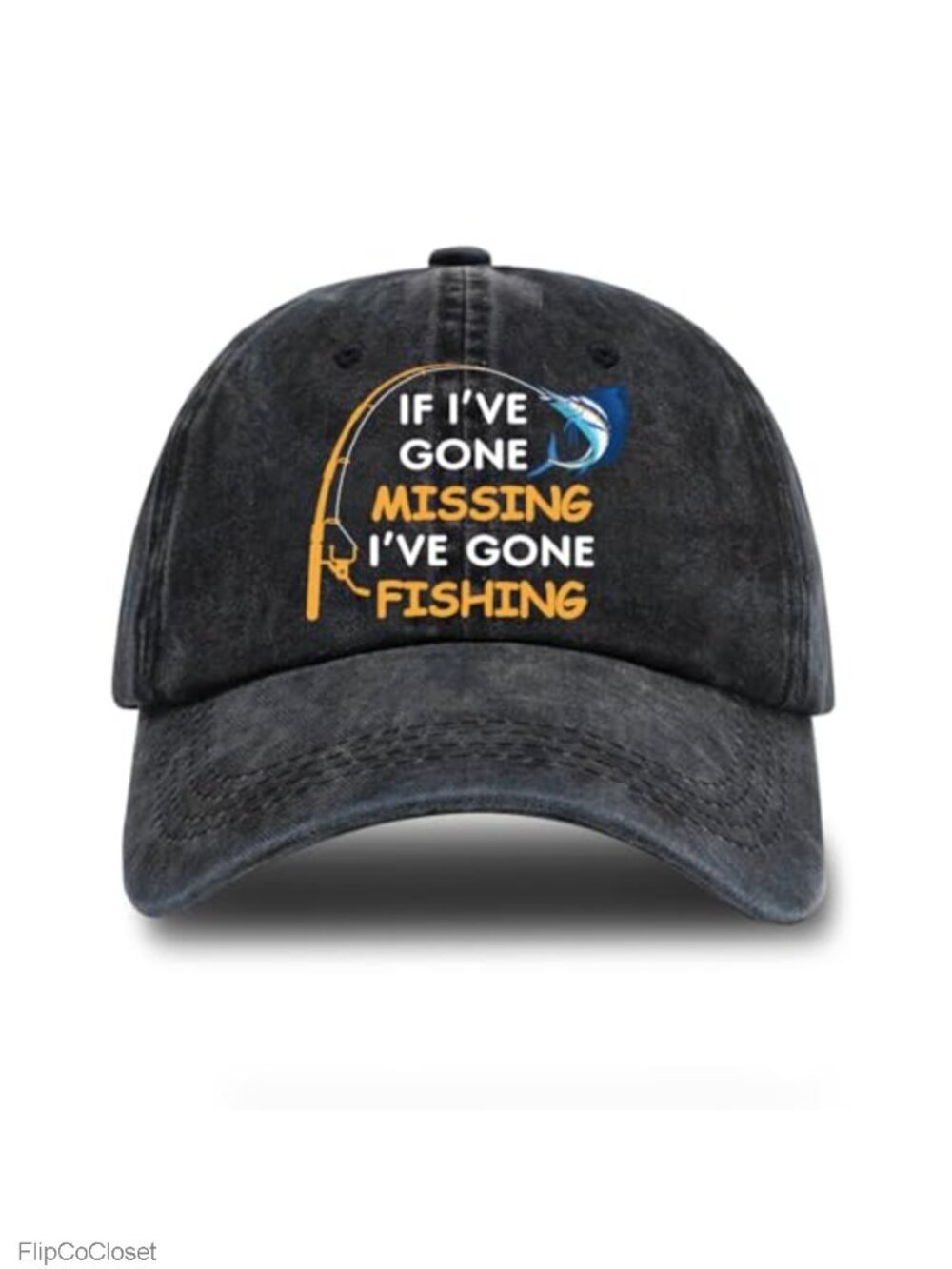Funny Fishing Baseball Cap - Adjustable Cotton Retro Dad Hat Unisex